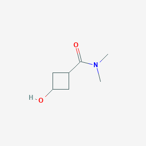 molecular formula C7H13NO2 B1392996 3-Hydroxycyclobutanecarboxylic acid dimethylamide CAS No. 1089340-65-7