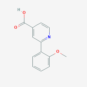 molecular formula C13H11NO3 B1392998 2-(2-甲氧苯基)异烟酸 CAS No. 1226152-40-4