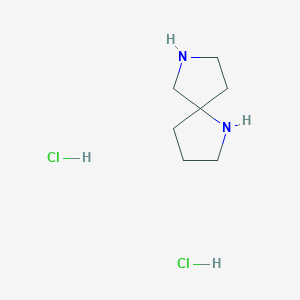 molecular formula C7H16Cl2N2 B1392999 1,7-Diazaspiro[4.4]nonane dihydrochloride CAS No. 82386-80-9