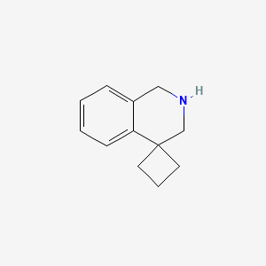 molecular formula C12H15N B1393000 2',3'-dihydro-1'H-spiro[cyclobutane-1,4'-isoquinoline] CAS No. 850875-62-6