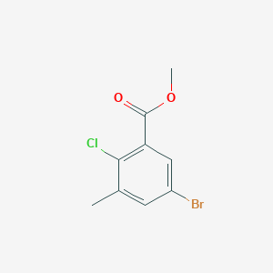 molecular formula C9H8BrClO2 B1393001 Methyl 5-bromo-2-chloro-3-methylbenzoate CAS No. 1263377-05-4