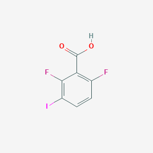 molecular formula C7H3F2IO2 B1393002 2,6-二氟-3-碘苯甲酸 CAS No. 229178-74-9