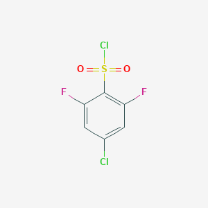 molecular formula C6H2Cl2F2O2S B1393003 4-Chloro-2,6-difluorobenzenesulfonyl chloride CAS No. 1208077-94-4