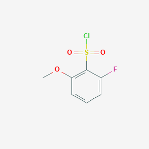 molecular formula C7H6ClFO3S B1393004 2-fluoro-6-methoxybenzene-1-sulfonyl chloride CAS No. 1176126-31-0