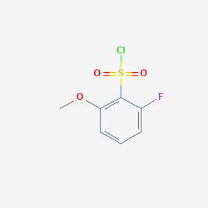 molecular formula C7H6ClFO3S B1393004 2-Fluoro-6-methoxybenzenesulphonyl chloride CAS No. 1176126-31-0