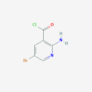 molecular formula C6H4BrClN2O B13930044 2-Amino-5-bromonicotinoyl chloride 