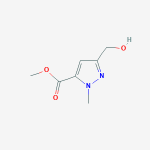 molecular formula C7H10N2O3 B1393007 Methyl 5-hydroxymethyl-2-methyl-2H-pyrazole-3-carboxylate CAS No. 1208081-25-7