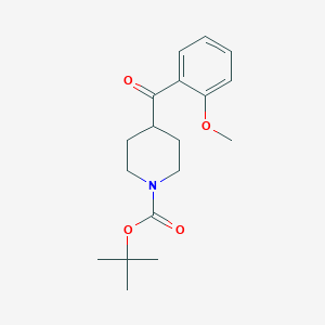 molecular formula C18H25NO4 B13930104 Tert-butyl 4-(2-methoxybenzoyl)piperidine-1-carboxylate 