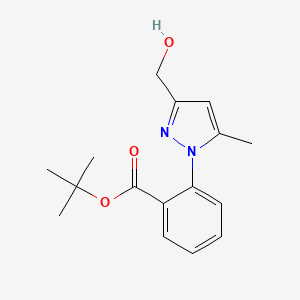 molecular formula C16H20N2O3 B1393011 tert-Butyl 2-[3-(hydroxymethyl)-5-methyl-1H-pyrazol-1-yl]benzoate CAS No. 1251950-61-4