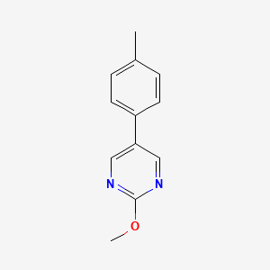 molecular formula C12H12N2O B13930110 2-Methoxy-5-(4-methylphenyl)pyrimidine 
