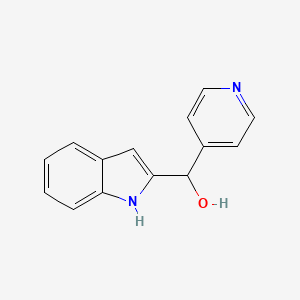 molecular formula C14H12N2O B13930127 1H-indol-2-yl(4-pyridinyl)methanol 