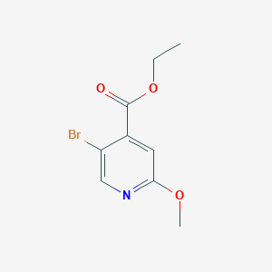 molecular formula C9H10BrNO3 B13930165 Ethyl 5-bromo-2-methoxyisonicotinate 