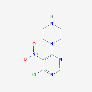4-Chloro-5-nitro-6-piperazin-1-ylpyrimidine