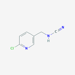 molecular formula C7H6ClN3 B1393019 [(6-Chloropyridin-3-yl)methyl]cyanamide CAS No. 491593-46-5