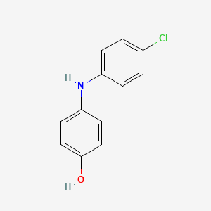 molecular formula C12H10ClNO B13930235 4-(4-Chloroanilino)phenol CAS No. 56279-02-8