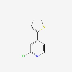 molecular formula C9H6ClNS B1393025 2-Chloro-4-(thiophen-2-yl)pyridine CAS No. 1289555-51-6