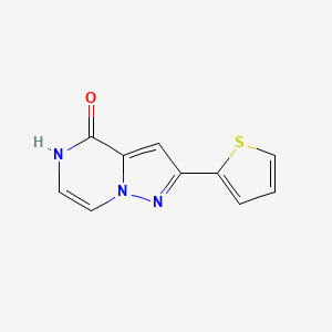 2-(thiophen-2-yl)pyrazolo[1,5-a]pyrazin-4(5H)-one