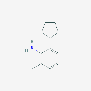 molecular formula C12H17N B13930348 2-Cyclopentyl-6-methylaniline CAS No. 127560-39-8