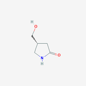 molecular formula C5H9NO2 B1393037 (R)-4-(Hydroxymethyl)pyrrolidin-2-one CAS No. 1165450-70-3