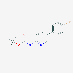 molecular formula C17H19BrN2O2 B13930393 Tert-butyl (5-(4-bromophenyl)pyridin-2-YL)(methyl)carbamate 