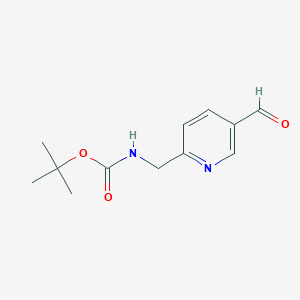 molecular formula C12H16N2O3 B13930453 tert-Butyl ((5-formylpyridin-2-yl)methyl)carbamate 