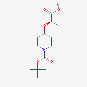 (2R)-2-{[1-(tert-Butoxycarbonyl)-4-piperidinyl]-oxy}propanoic acid