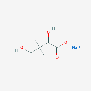 molecular formula C6H11NaO4 B139305 2,4-Dihydroxy-3,3-dimethyl-butanoic acid CAS No. 1902-01-8
