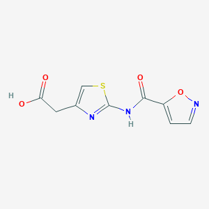 {2-[(Isoxazol-5-ylcarbonyl)amino]-1,3-thiazol-4-yl}acetic acid