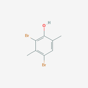 molecular formula C8H8Br2O B13930510 2,4-Dibromo-3,6-dimethylphenol 