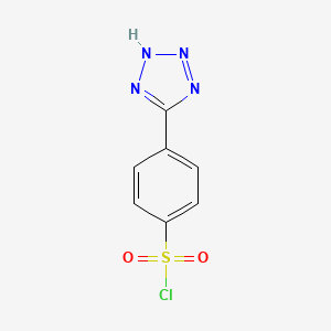 molecular formula C7H5ClN4O2S B1393053 4-(2H-四唑-5-基)苯磺酰氯 CAS No. 924964-20-5