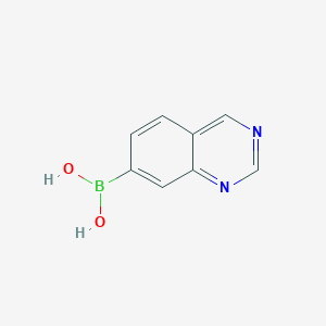 molecular formula C8H7BN2O2 B1393054 Quinazolin-7-ylboronic acid CAS No. 899438-46-1