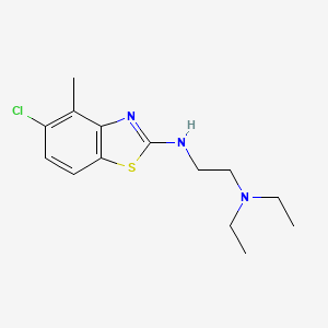 molecular formula C14H20ClN3S B1393060 N1-(5-chloro-4-methylbenzo[d]thiazol-2-yl)-N2,N2-diethylethane-1,2-diamine CAS No. 1251578-70-7