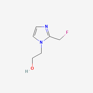 molecular formula C6H9FN2O B13930605 2-(Fluoromethyl)-1H-imidazole-1-ethanol 