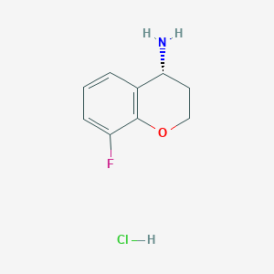 molecular formula C9H11ClFNO B1393065 (R)-8-fluorochroman-4-amine hydrochloride CAS No. 730980-49-1