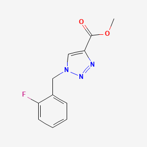 molecular formula C11H10FN3O2 B1393069 Methyl 1-(2-fluorobenzyl)-1h-1,2,3-triazole-4-carboxylate CAS No. 1205975-58-1