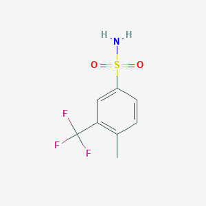 molecular formula C8H8F3NO2S B1393070 4-甲基-3-三氟甲基苯磺酰胺 CAS No. 1247548-96-4