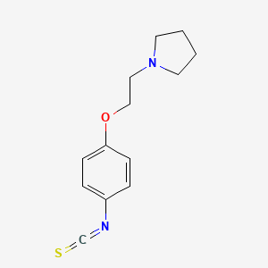 molecular formula C13H16N2OS B13930721 1-(2-(4-Isothiocyanatophenoxy)ethyl)pyrrolidine CAS No. 50609-00-2