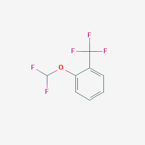 molecular formula C8H5F5O B1393075 1-(Difluoromethoxy)-2-(trifluoromethyl)benzene CAS No. 1214388-57-4