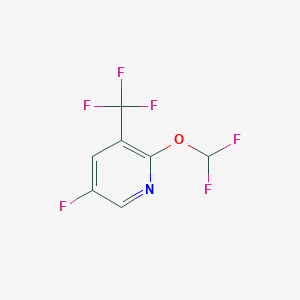 2-Difluoromethoxy-5-fluoro-3-(trifluoromethyl)pyridine
