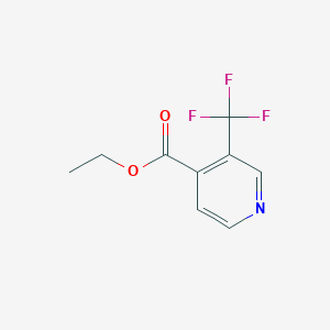 molecular formula C9H8F3NO2 B1393082 Ethyl 3-(trifluoromethyl)isonicotinate CAS No. 1214337-41-3