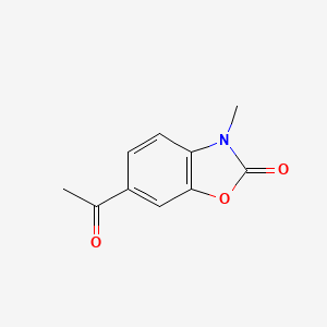 molecular formula C10H9NO3 B13930871 2(3H)-Benzoxazolone, 6-acetyl-3-methyl- CAS No. 54903-61-6