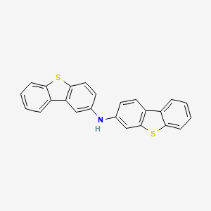 molecular formula C24H15NS2 B13930881 N-3-Dibenzothienyl-2-dibenzothiophenamine 