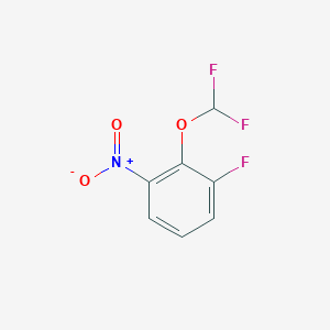 molecular formula C7H4F3NO3 B1393091 2-(Difluoromethoxy)-1-fluoro-3-nitro-benzene CAS No. 1214326-22-3