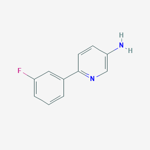 molecular formula C11H9FN2 B1393094 6-(3-Fluorophenyl)pyridin-3-amine CAS No. 1214327-17-9