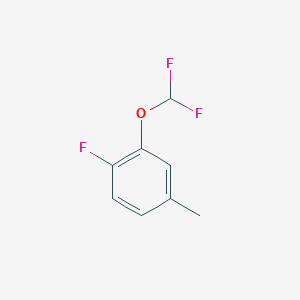 molecular formula C8H7F3O B1393102 2-(Difluoromethoxy)-1-fluoro-4-methyl-benzene CAS No. 1214382-97-4