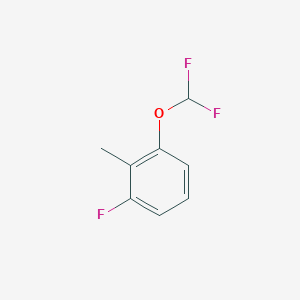 molecular formula C8H7F3O B1393103 1-(Difluoromethoxy)-3-fluoro-2-methylbenzene CAS No. 1214333-52-4