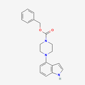 molecular formula C20H21N3O2 B13931037 benzyl 4-(1H-indol-4-yl)-piperazine-1-carboxylate 