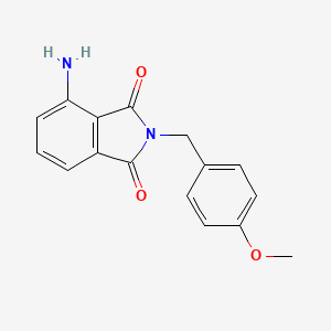 molecular formula C16H14N2O3 B13931050 4-Amino-2-(4-methoxybenzyl)isoindoline-1,3-dione 