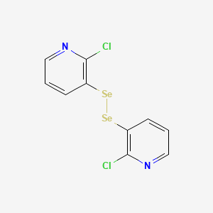 molecular formula C10H6Cl2N2Se2 B13931053 3,3'-Diselenobis[2-chloropyridine] 