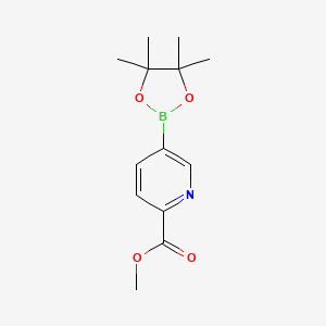 molecular formula C13H18BNO4 B1393108 Methyl 5-(4,4,5,5-tetramethyl-1,3,2-dioxaborolan-2-yl)picolinate CAS No. 957065-99-5